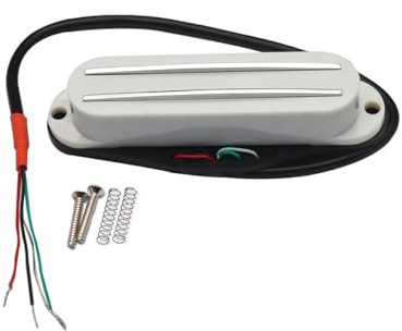 ROZILO Hot Rails Output Gitarre Single Coil Size Humbucker Strat Pickup für Stratocaster Squier E-Gitarre Weiß