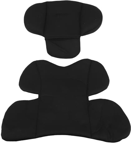Baby-Autositz-Kisseneinsatz, Kopf- und Körperstützkissen, Nackenstütze und Körperkissen für den Autositz und Kinderwagen (BLACK