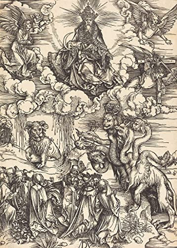 SERENDIPITP Leinwand Poster Wandbilder Leinwand Malerei Poster Bilder Druck Wandgemälde Das tier mit zwei Hörnern Wie ein lamm Wahrscheinlich von albrecht dürer für Wohnzimmer-Dekor 60x90cm