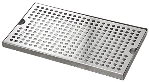 Stainless Steel Kegerator Beer Drip Tray 20 Rectangular Surface Mount No Drain Home Bar Mini Fridge 30CM