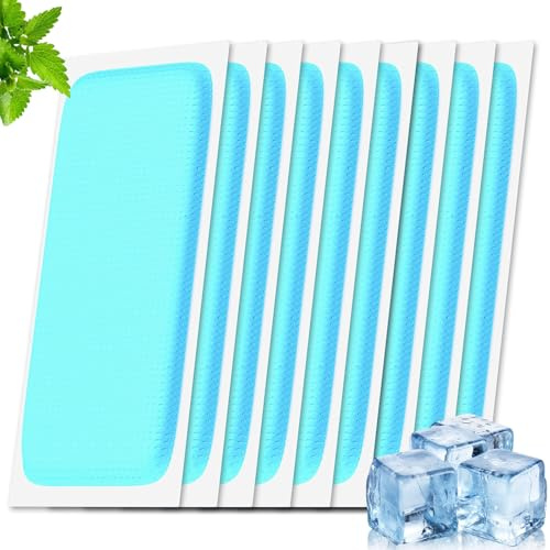 SSKHE Patch di raffreddamento e brufolo di febbre – 10 cuscinetti, gel patch effetto rinfrescante multiusoAlternativa alle tasche di ghiaccio in gel per bambini e adulti