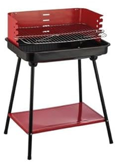 Dc Casa Barbecue a Carbonella con Griglia 59x43x81 cm – BBQ da Giardino in Metallo Verniciato – Griglia Regolabile, Ripiano Inferiore, Facile da Montare – Ideale per Grigliate all’Aperto