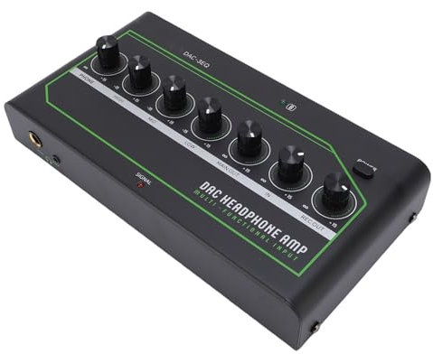 Amplificateur de Casque de Jeu DAC, Expérience Sonore à Faible Bruit et Immersive, pour Ordinateur, avec Amplificateur à écouteurs Stéréo Portable (Plug UE 100-240V)