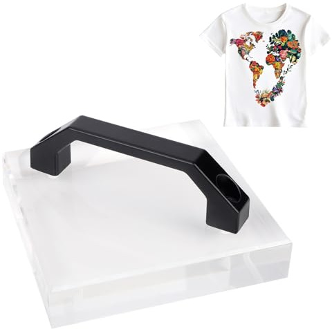 HTV Cooling Block with Handle, Portable Heat Press Cooing Tool Heat Transfer Vinyl Sublimation Paper Clip Fast Cooling Accessories for Sublimation HTV DTF Film