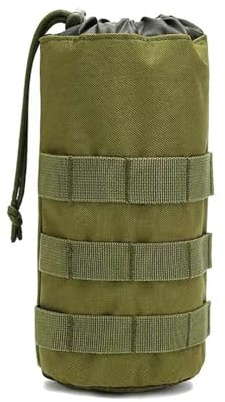 Camping Molle Wasserflaschenhalter, Tasche, 1000D Nylon, Militär, taktischer Flaschenbehälter mit verstellbarem Kordelzug, passend für die meisten Standard-Flaschen