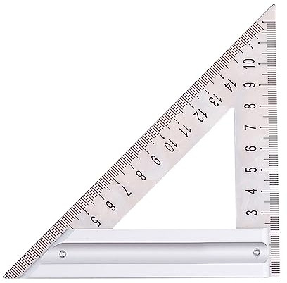 Carpentry Woodworking 90 Degree-Protractor 120mm/180mm Triangle Ruler Measuring Tool Measurement Metal Angle Ruler