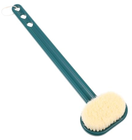 Alipis Spazzola per Doccia Manico per Pulizia Delicata e Massaggio Corporale Strumento per Bagno Setole Morbide con Anello per Appendere
