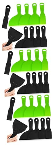 DIYEAH 30 Pezzi Spatole in Plastica per Pittura con Manico Ergonomico Raschietti per Stucco e Riempimento Pareti Resistenti e Riutilizzabili per Lavori di Pittura e Levigatura Muro