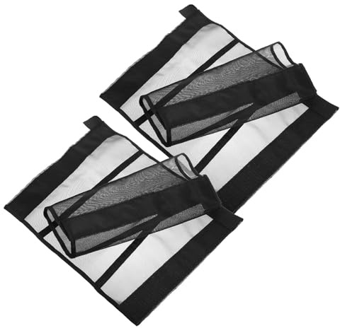 HOODANCOS Botas Protectoras Transpirables de Malla para Patas de Caballo Negras, Ligeras y Cómodas, Paquete de 4 Piezas para Montar al Aire Libre Bosque