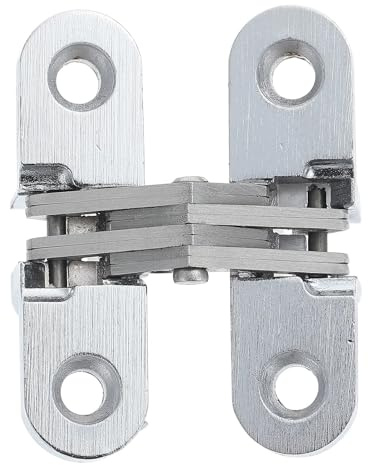 Bisagra de puerta invisible 2 piezas, oculta, aleación zinc, ajustable, resistente, madera, for gabinetes, muebles, herrajes, pivote repuesto Para Puertas,Estantes