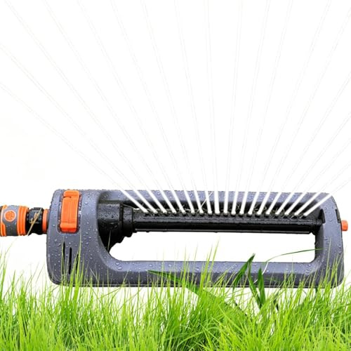 Arroseur à Eau Oscillant,Kit Robuste avec Raccord Rapide et 19 Buses | Arroseurs de Jardin Oscillants - Arrosage Fleurs Légumes Extérieur Parc Terrasse