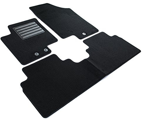 MDM SP-1449 Fußmatten Velours Autoteppich passend für Hyundai ix20 2010>2019 / Kia Venga 05.2010>2019, black