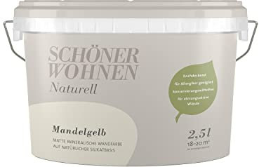 Schöner Wohnen Mineral-Wandfarbe Mandelgelb 2,5 l