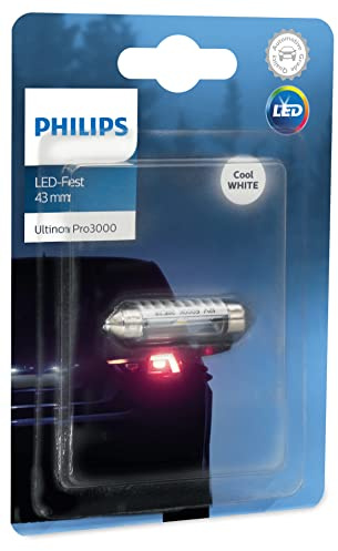 Philips Ultinon Pro3000 LED Festoon lampe de signalisation automobile (C5W), 6.000K, 43mm
