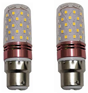 WELSUN Low Voltage 24v B22 Led Light Bulb 12V 10W Corn Bulb Light 2835SMD 60LED AC/DC 12-40v for RV Camper Marine, Solar Power Light and Off Grid 2pcs/lot (Color : Cool White)