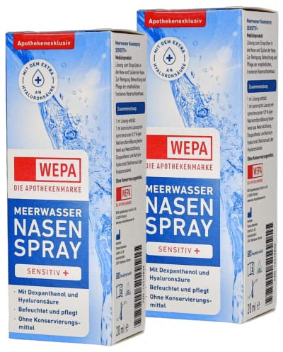 WEPA Meerwasser Nasenspray Sensitiv+ I 2x 20ml im Sparset I plus PharmaPerle giveaway