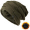 TOPEX XL/XXL Slouch Beanie Herren Mütze Damen Winter Warm Fleece Strickmuetze Army Grün