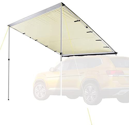Car Awning, Side Caravan Awning, Car Camping Tent with 420d Oxford Cloth Weatherproof, for Camper Vans, Van Conversions, Motorhomes 160x250cm/5.2x8.2ft