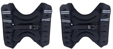 ARVALOLET 5 kg Gewichtsweste mit reflektierenden Streifen verstellbar for Fitness, Joggen, Krafttraining, Workout