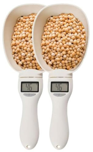 Knoruley Cucchiaio Dosatore Digitale, Bilancia per Misurazione degli Alimenti, Set di Cucchiai Dosatori Ad Alta Precisione con Schermo LCD