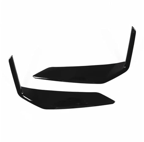 VTSGBLS Spoiler paraurti Anteriore Auto Spoiler Splitter Cover Trim per B&MW X1 U11 2023 2024 ABS Paraurti Anteriore Auto Modanatura Laterale Copertura Labbro(Nero)