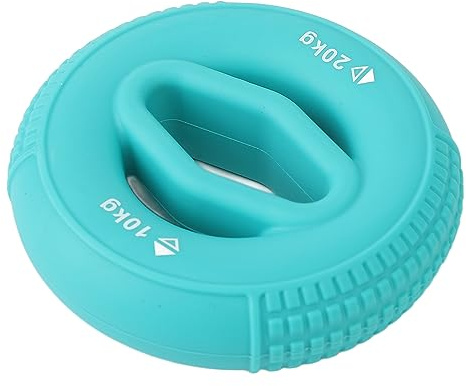 Anneau de préhension en silicone pour entraînement du poignet et décompression d'herbe creuse verte 10-20 kg