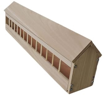 Sharplace Comedero para Palomas con Ranuras, Recipiente para Pájaros, Comedero para Pájaros de Jardín, Dispensador de Alimento para Aves de Corral, para Codorni, 80cm
