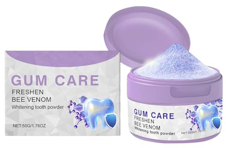 Lanmijia Polvere Sbiancante per Denti | Detergente Dentale Elimina Alito Cattivo | 50g Soluzione Naturale Rinfrescante | Ideale per Viaggi Campeggio College Albergo e Situazioni Mobili