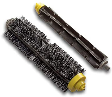vhbw 2x Cepillo redondo (set de cepillos) compatible con iRobot Roomba 782, 782E, 786, 786p, 785 aspiradora - cepillo laminado, cepillo giratorio