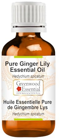 Greenwood Essential Naturreine Ätherisches Öl der Ingwerlilie (Hedychium spicatum) Dampfdestilliert 5ml (0.16 oz)