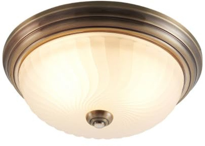 Lindby Deckenlampe Pakka (Retro, Vintage Antik) in Bronze (2 flammig E27) - Deckenleuchte Lampe Wohnzimmerleuchte