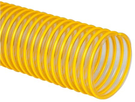 Replacement Clear Hose Intake (10 Feet by 10 Inches) fits Debri Loader Vacuum 791033-S 791033 .030 Wall Urethane Yellow Plastic Helic
