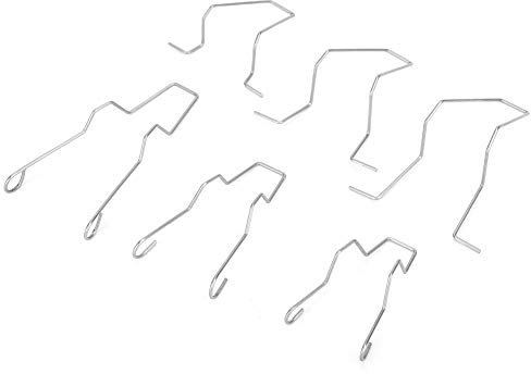 Auto-Birnen-Haltefederclip, 6PCS 5ZHSFULLKIT Stahl-Scheinwerfer-Abblendlicht-Scheinwerferlampe-Haltefeder-Clip-Klemme für H1/H3/H4/H7
