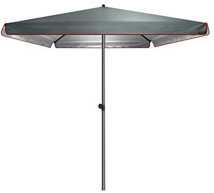 BTZHY Sonnenschirm,Sonnenschirm-Marktschirm, Gartenschirm, grau, rechteckiger Außenschirm, UV-Schutz, höhenverstellbar, Strandschirme, gewerbliche und Private Nutzung