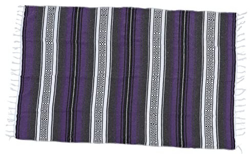 Toddmomy Mexikanische Patchworkdecke Aus Baumwolle Und Polyester Yogamatte Webdecke Für Wohnzimmer Und Schlafzimmer Dunkelrot