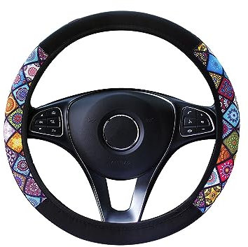 TAFACE Coprivolante, 1 pezzo, stile etnico, decorativo, assorbe il sudore e traspirante, adatto per donne, circa 38 cm, multicolore