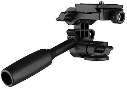 Cabezal de inclinación panorámica de 3 vías 360° de carga útil de 3 kg con mango placa de liberación rápida universal de 1/4 para montaje de trípode de cámara