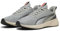 PUMA Flyer Lite 3, Zapatillas para Correr de Carretera Unisex Adulto, Alpine Snow-Flat Light Gray Black-Glowing Red, 48 EU
