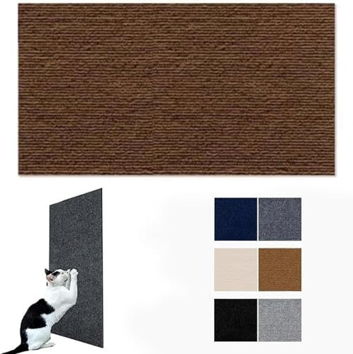 Kratzmatte Katze, Natürliche Katzenkratzbretter Sisal Kratzteppich 30x100 cm, Widerstandsfähig Katzenmöbel Fußmatte Sisalmatte Kratzpads Für Katzen (Color : Brown, Size : 40x100CM)