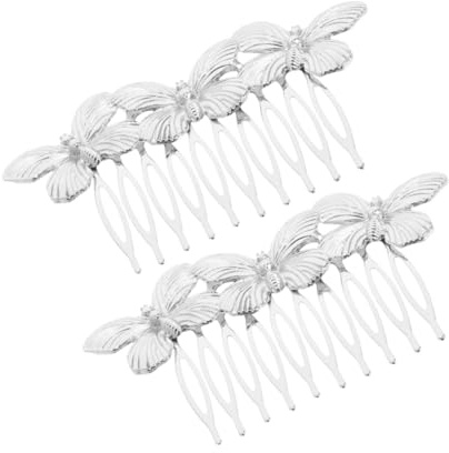 DEARMAMY 2pcs Hair Dekorative Seitenkämme Haarzubehör Für Frauen Vintage Haarschmuck Für Hochzeiten Brautpartys