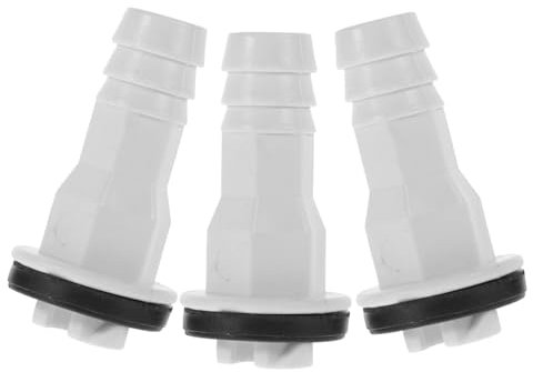 KOMBIUDA 3pcs Air Conditioner Drain Hose Connector Fitting for Replacement Part Weather Resistant No Leak Compatible with Window Split Units