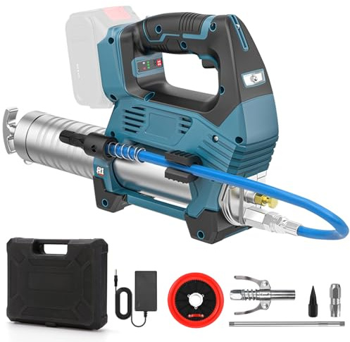 Akku Fettpresse, Elektrische Fettpresse Kompatibel mit Makita 18V Akku | 12000 PSI Fettpresse Batteriebetrieben, Bürstenlose Fettpresse, Ausschließlich für Schüttfett & Buttertube (Ohne Akku)