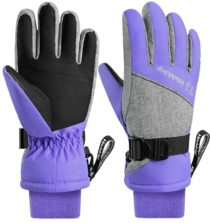 Kids Waterproof Winter Ski Gloves 3M Thinsulate Warm Boys Girls Youth