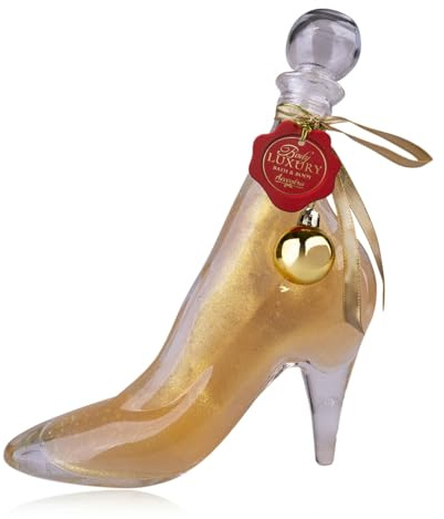 Accentra Schiuma doccia BODY LUXURY in dispenser con pendente palla di Natale, donne, crema schiumosa, profumo Vaniglia, cura e benessere, regalo di Natale