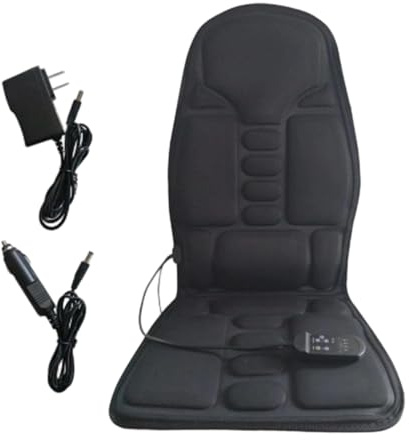 Wezalget Coussin Massant de Siège - Massage pour Fauteuil de Bureau - Tapis de Relaxation 5 Zones 3 Modes pour Froid Bureau Domicile Maison Longue Assis