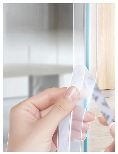 Weather Stripping Door Seal,Under Door Draft Stopper,Shower Door Seal Strip for Collision and Side Gaps of Windows(W4.5cm/1.77in)
