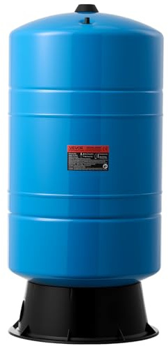 VEVOR Tanque de Presión para Pozos Verticales, 75,7 L, para Bombas de Pozo, Contenedor de Almacenamiento de Agua de Acero al Carbono para Hogares, Escuelas, Granjas y Sistemas de Riego, Azul