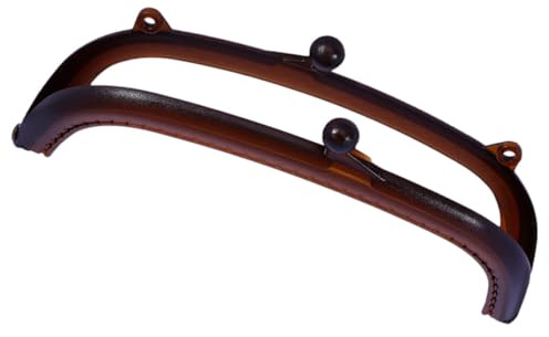 SUPVOX Telaio da 8,5cm Borsa in Plastica Color caffè per Semicircolare e Accessori Facile da Installare Borse Fai da Te Progetti di Clutch e Portafogli
