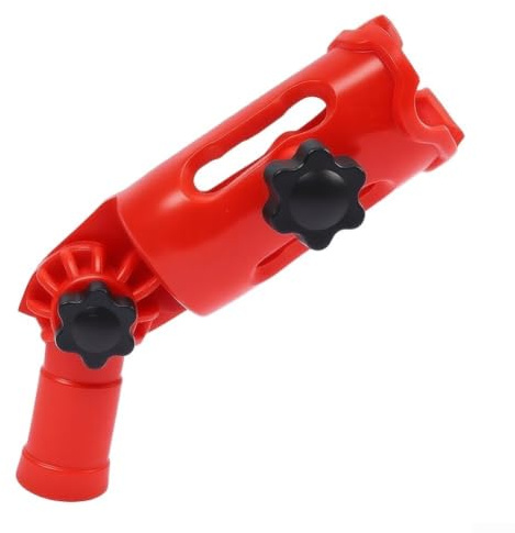 Paint Brush Extender Multi-Angle Rotating Adapter for High Ceilings Corners Stairwells - Red Nylon 6 Pole Attachment 30x20x5mm