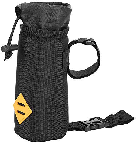 Alomejor Bike Handlebar Stem Bag Food Snack Storage Water Bottle Holder for Mountain Bike Road Bike (L)